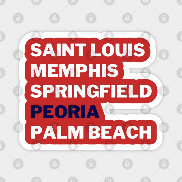 Homegrown Peoria Magnet by Litehouse Tees