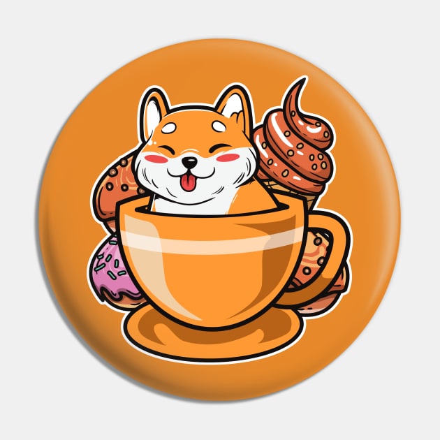 Shiba Coffee Pin by unygara