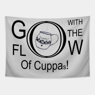 Go With The Flow Of Cuppas Tapestry