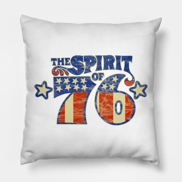 Spirit of 1976 the American Bicentennial Pillow by Doc Multiverse Designs