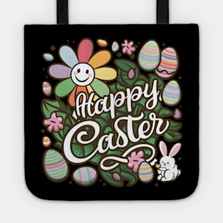 Happy Easter Bunny And Cat And Dog Mom Dad Boys Girls kids Tote