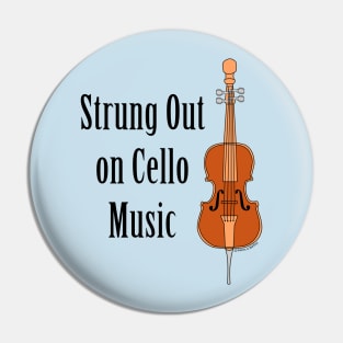Strung Out Cello Pin