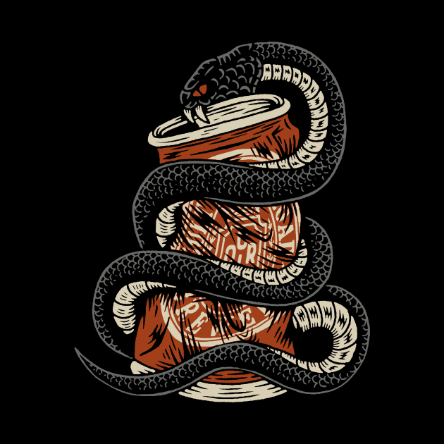 SNAKE AND BEER by THE HORROR SHOP