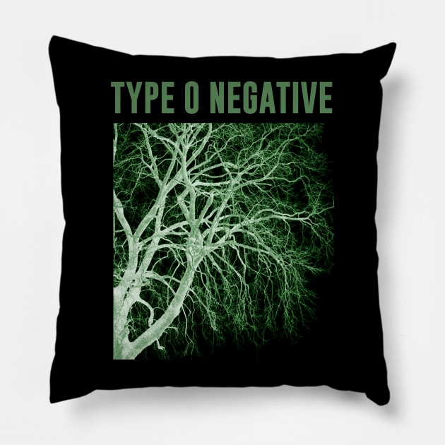 type o goth Pillow by Bones Be Homes