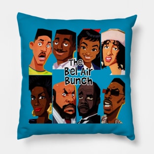 the bel air cartoon Pillow