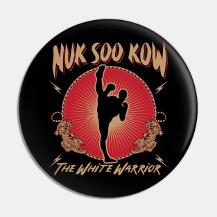 Nuk Soo Kow - The White Warrior Pin