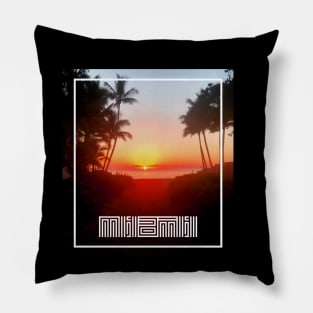 Miami Sunset or Sunrise? Pillow