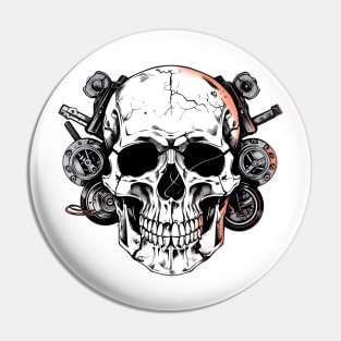 Garage Skull Design Pin