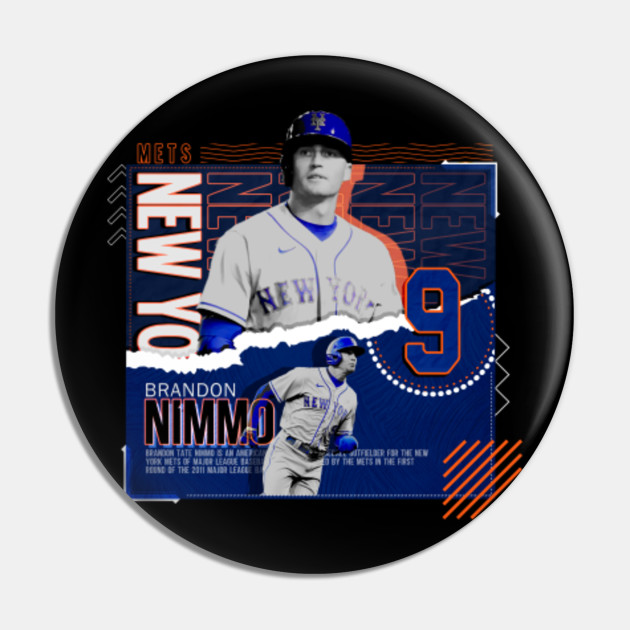 Brandon Nimmo baseball Paper Poster Mets 4 - Brandon Nimmo - Pin