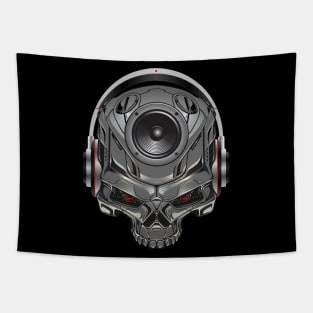 Bass Music Skull Tapestry