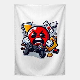 ANgry Gamer Emoji Tapestry