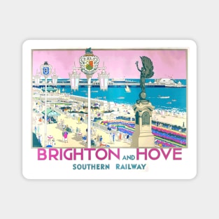 brighton and hove retro concept art Magnet