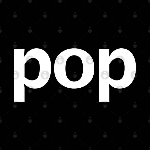 Pop Minimal Typography White Text by ellenhenryart