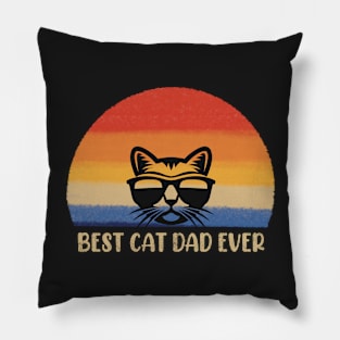 Best Cat Dad Ever 2 Pillow