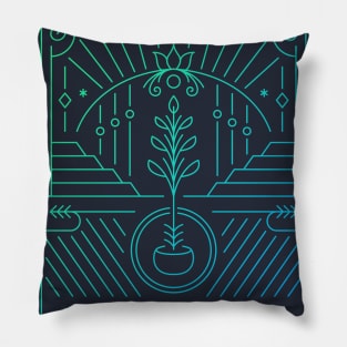 Tropical Geometric Abstract 1 Pillow