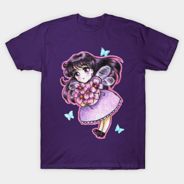 Discover Rei Hino Sailor Mars Cute Bee Butterfly - Sailor Mars - T-Shirt