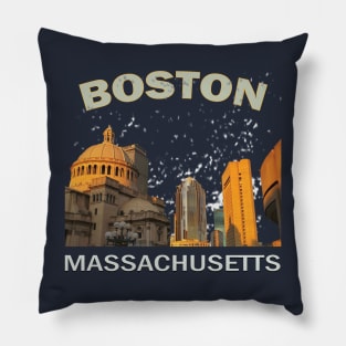 Boston Massachusetts Pillow