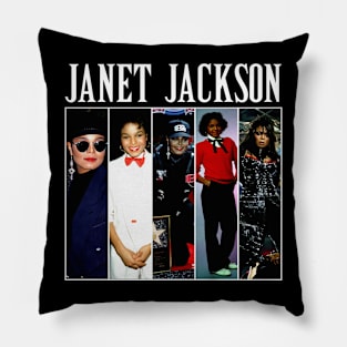 Janet Jackson Vintage Tour Concert Pillow