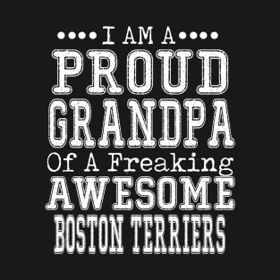 Proud Grandpa Of An Awesome Boston Terriers T-Shirt