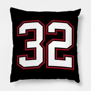 Number Thirty Two 32 Pillow