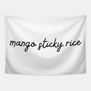 mango sticky rice - black Tapestry