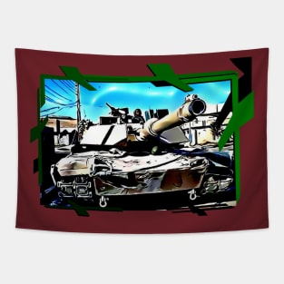 M1A1 Abrams Tank Tapestry