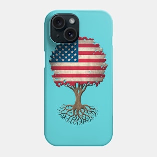 Tree of Life with American Flag Phone Case