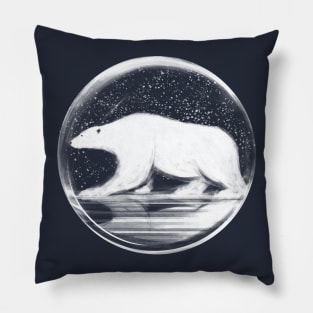 bear in a sphere Pillow