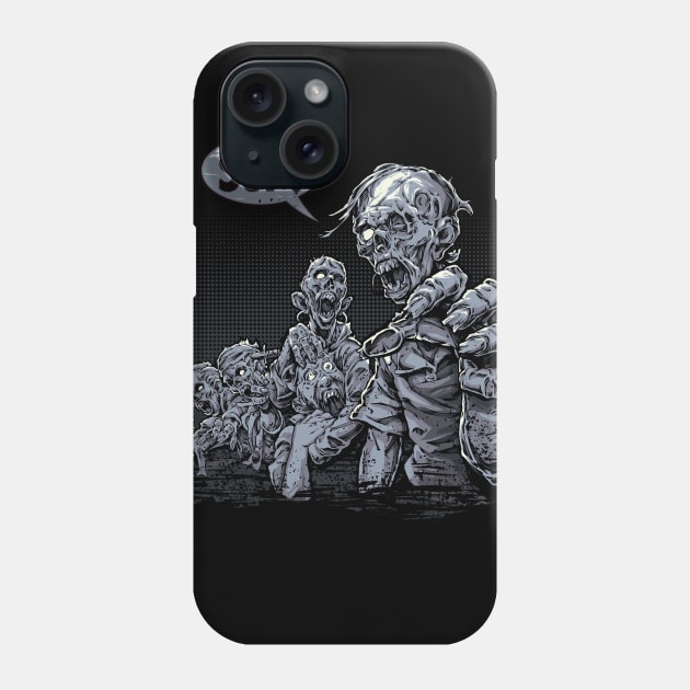 Zombie Hoard Phone Case by Racecar 13