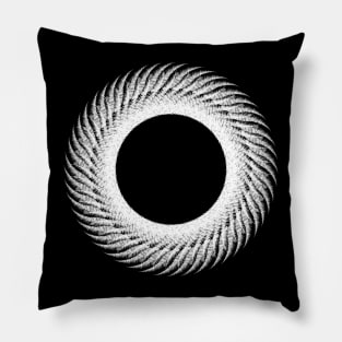 Black Hole White Pillow