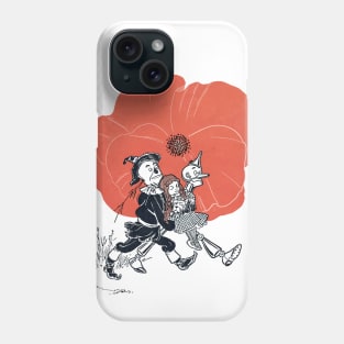 Scarecrow and Tin Woodman carry Dorothy Phone Case