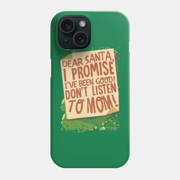 Christmas Letter to Santa Phone Case by numpdog