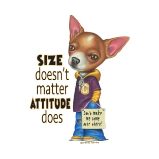 Cute Chihuahua Dog Posing with attitude on Chihuahua wearing Hoodie and Jeans T-Shirt