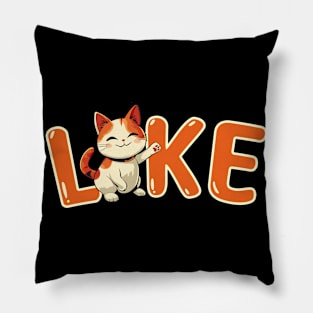 Cute Manga Cat | Adorable Anime Cat Shirt Pillow