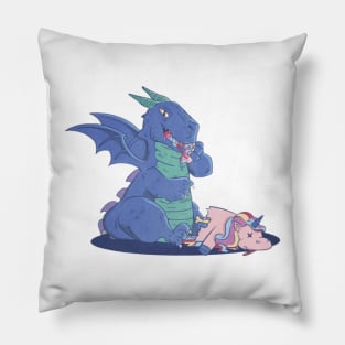 Dragon Eating Unicorn Pillow