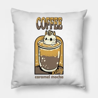 COFFEE CAT CARAMEL MOCHA Pillow