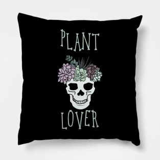 Pretty Aesthetic Skull Succulent Plant Lover Head Pillow