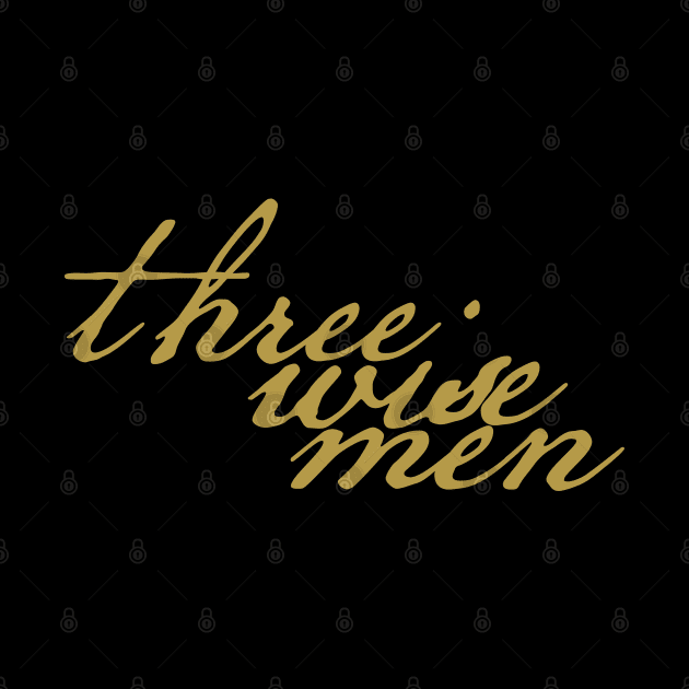 Three Wise Men Christmas Gift Typography by ellenhenryart