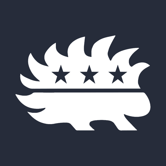 Libertarian Porcupine White by mplusshift2