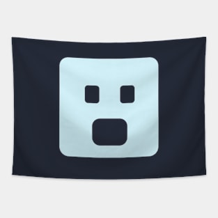 minimal scared emoji Tapestry