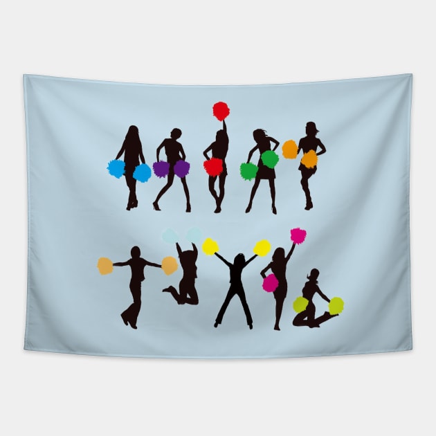 Cheerleaders Tapestry by doniainart