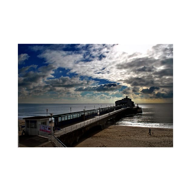 Bournemouth Pier And Beach Dorset England by AndyEvansPhotos