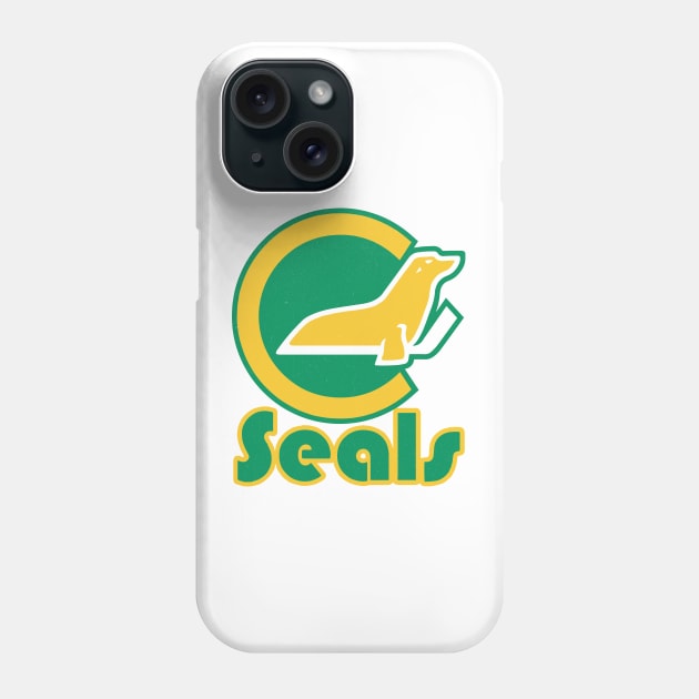 Defunct California Golden Seals Hockey Phone Case by LocalZonly