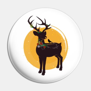 Deer with greens Pin