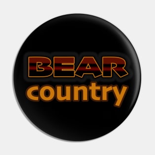 Bear Country Graphic Pin