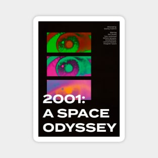 2001: A Space Odyssey - Minimalist Movie Poster - Stanley Kubrick Magnet