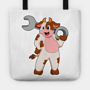 Cow as Mechanic with Wrench Tote