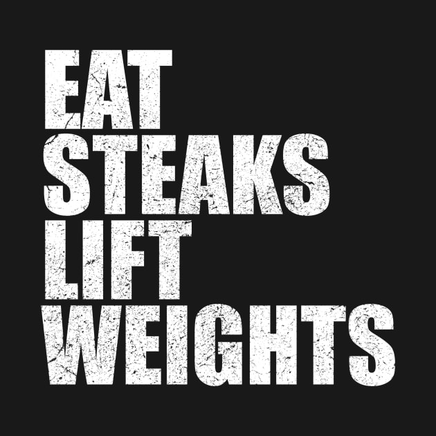 Eat Steaks Lift Weights - Carnivore Lion Diet Bodybuilding by Th Brick Idea