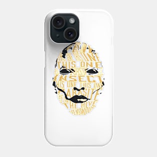 D'Vorah text portrait Phone Case