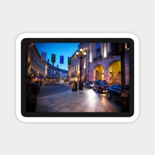 Regent Street At Night, London, UK Magnet